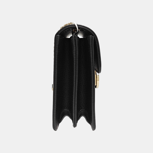 Interlocking G Small Calfskin Black