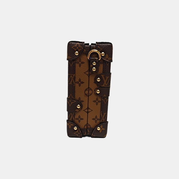 PETITE MALLE Monogram Coated Canvas Brown