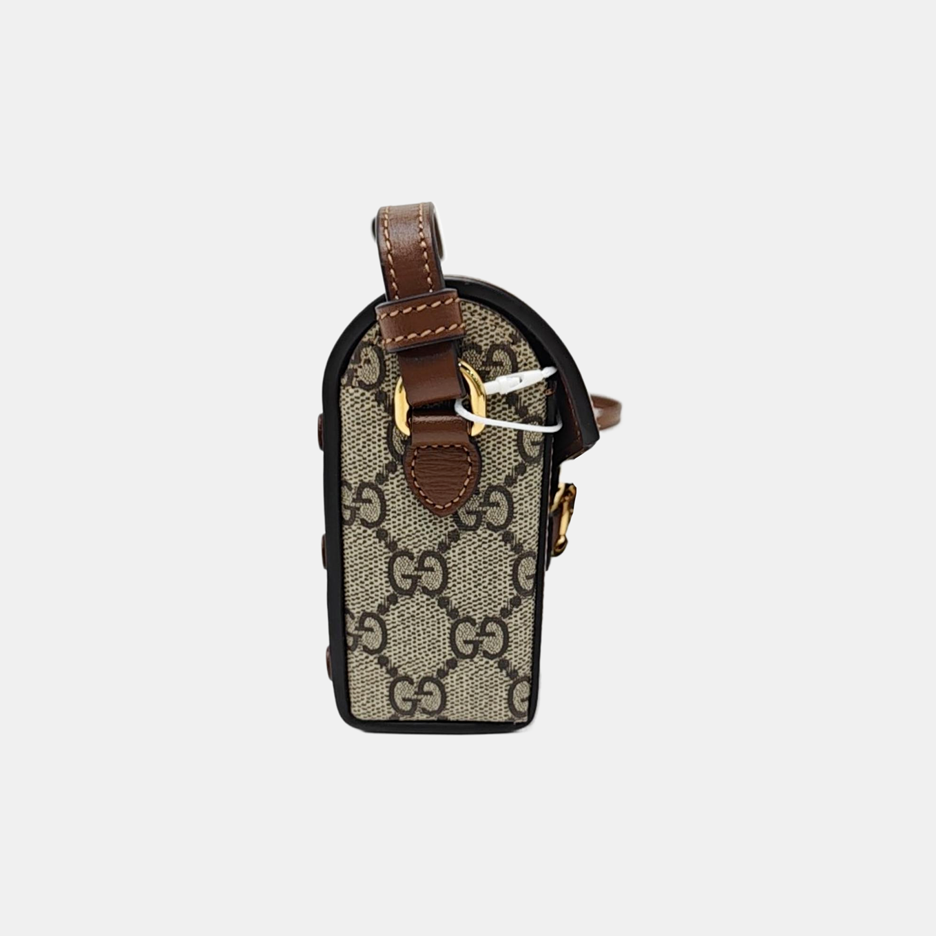 Horsebit 1955 Mini Monogram Coated Canvas Beige