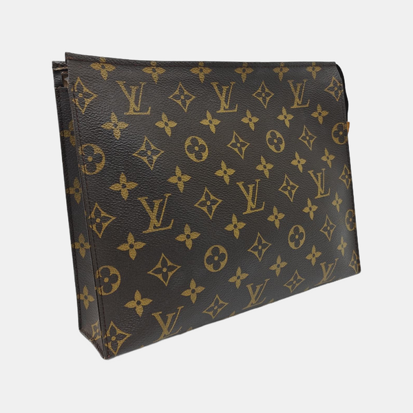 TOILET POCKET 26 Monogram Coated Canvas Brown