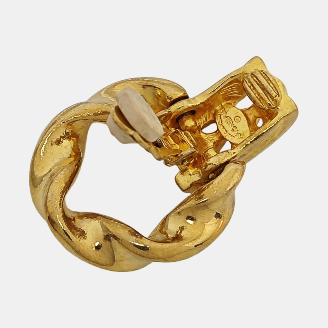 Metal Gold Clip On Earrings