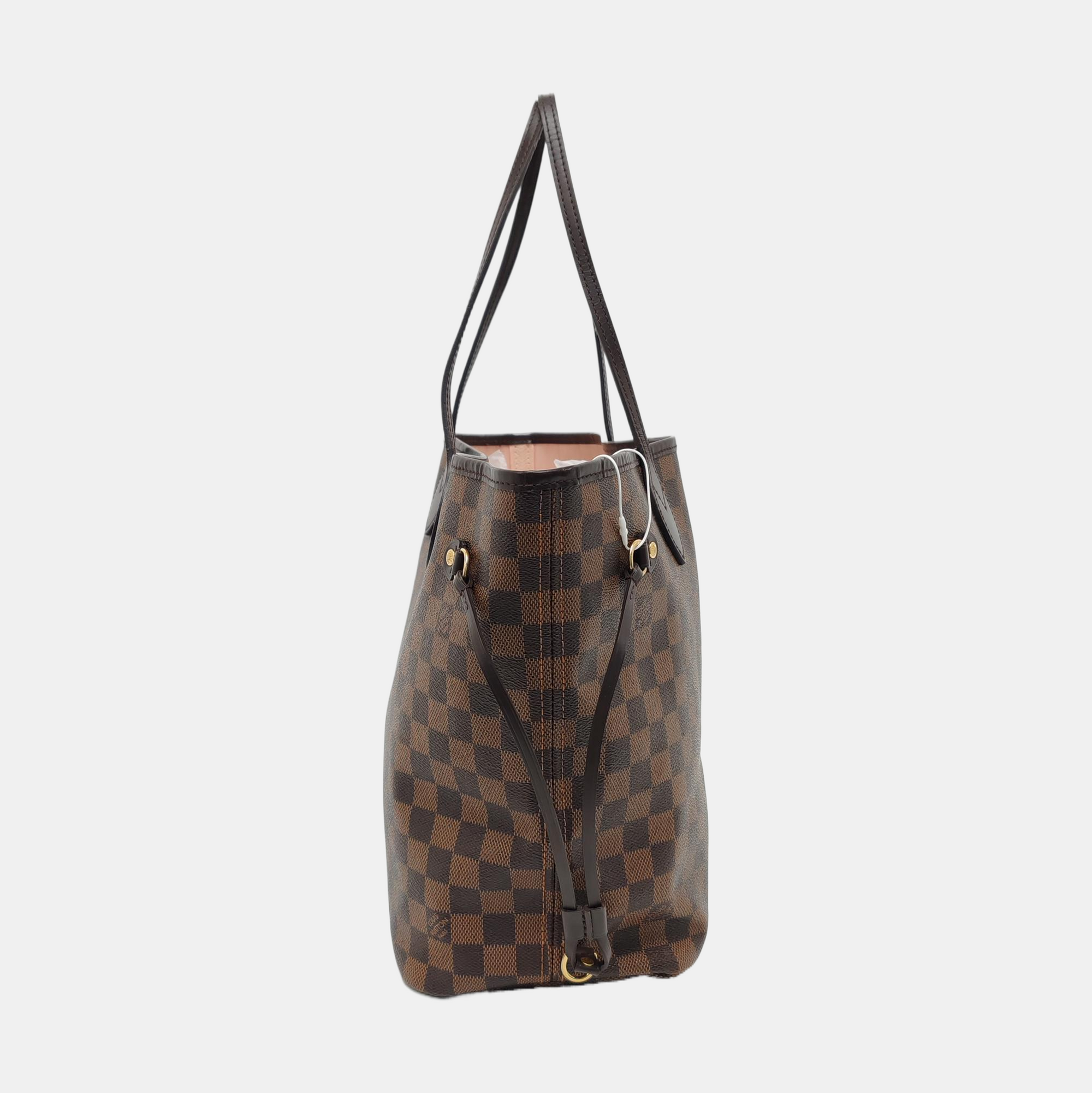 NEVERFULL MM Damier Ebene Coated Canvas Brown