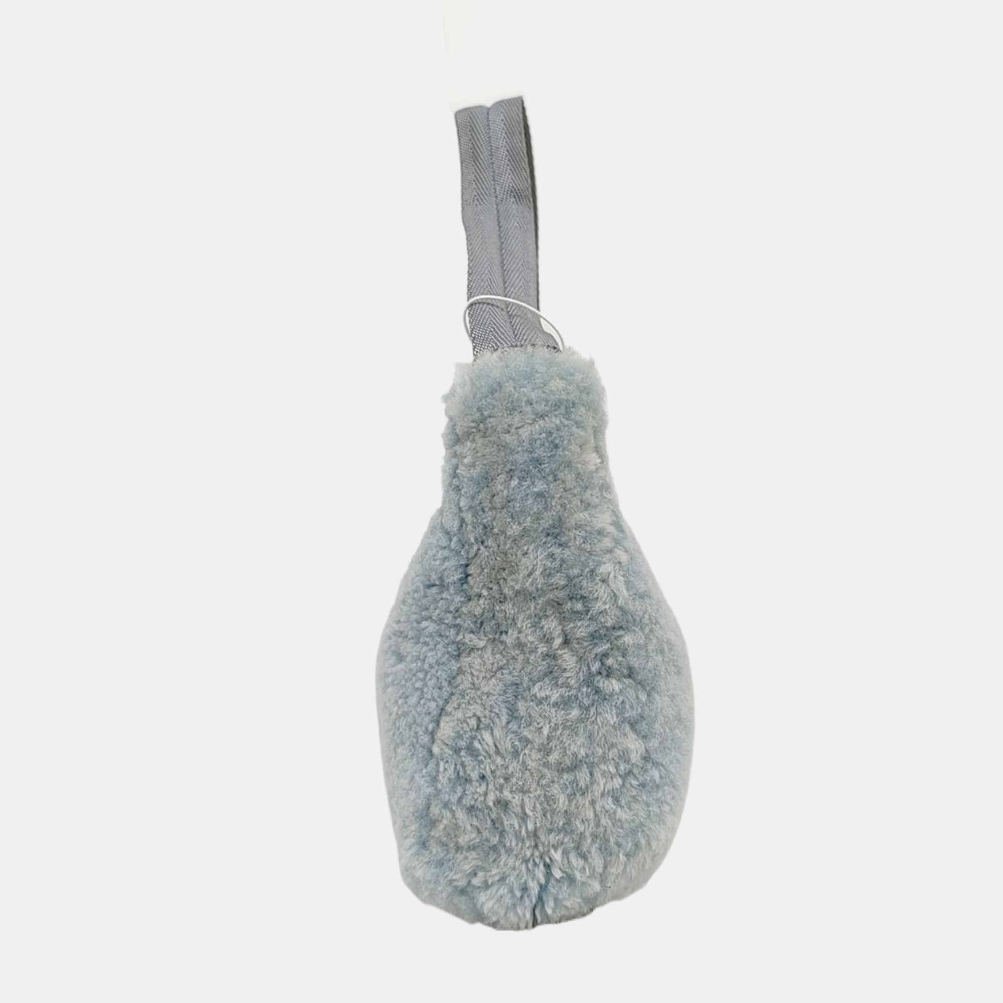 Authenticated pre-owned  Re-Edition2000 Mini Sheepskin Blue - Top Handle Bag at Looply