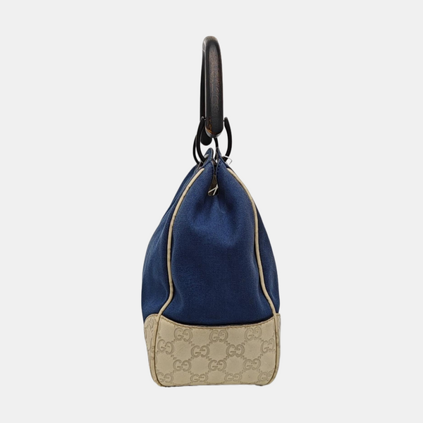 Fabric Tote Bag Blue