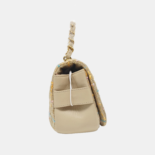 Wool Shoulder Bag Beige