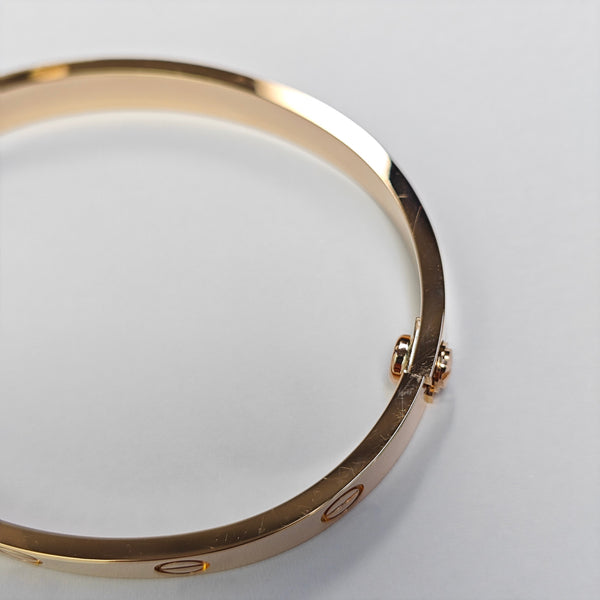 LOVE 18k Rose Gold Bangle
