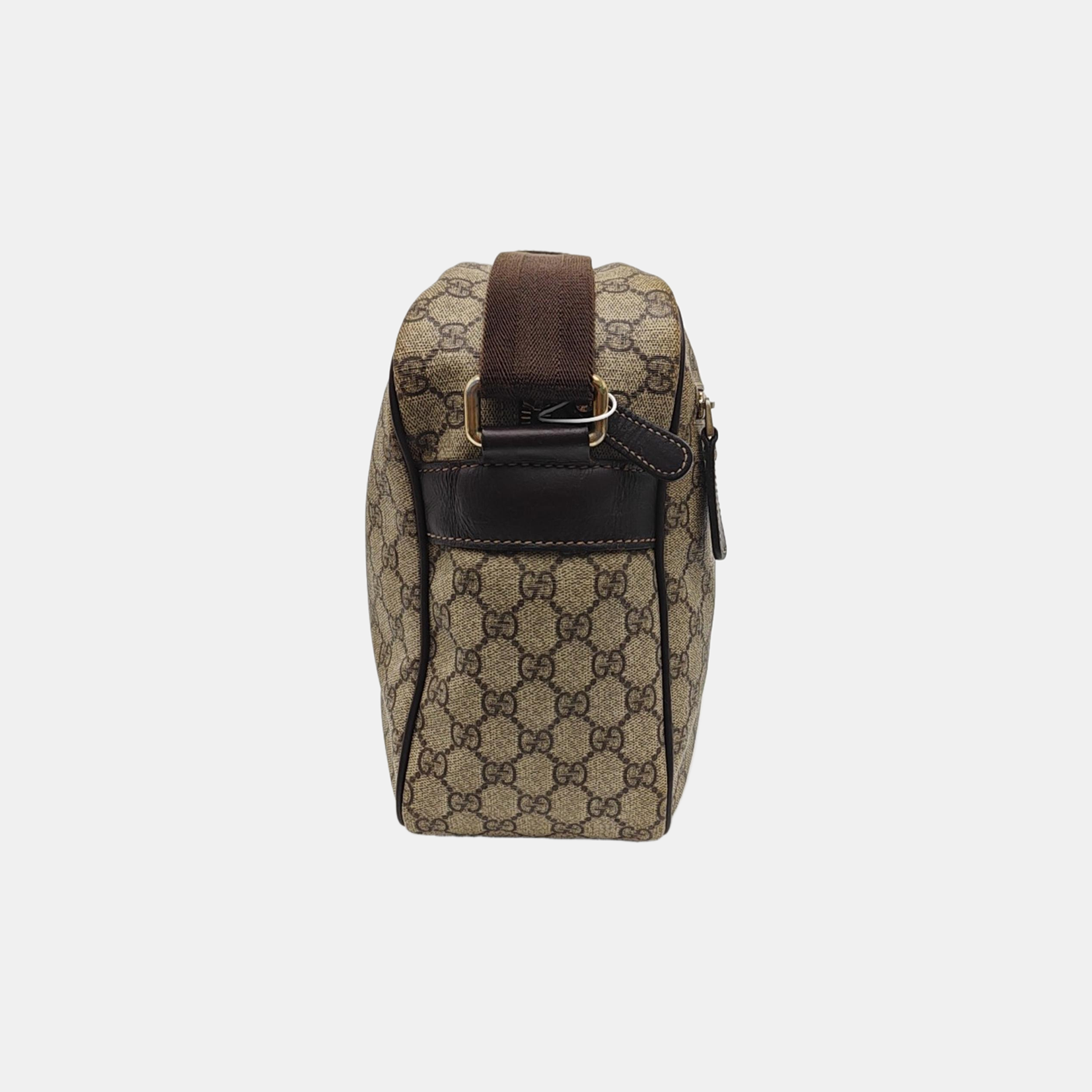 Monogram Coated Canvas Shoulder Bag Brown