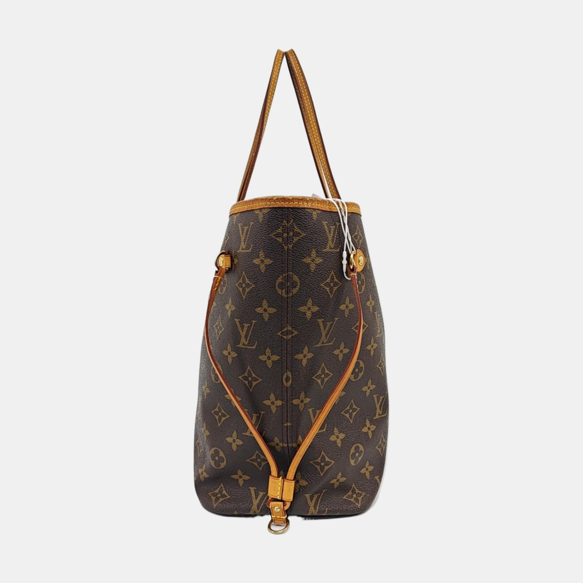 NEVERFULL MM Monogram Coated Canvas Brown