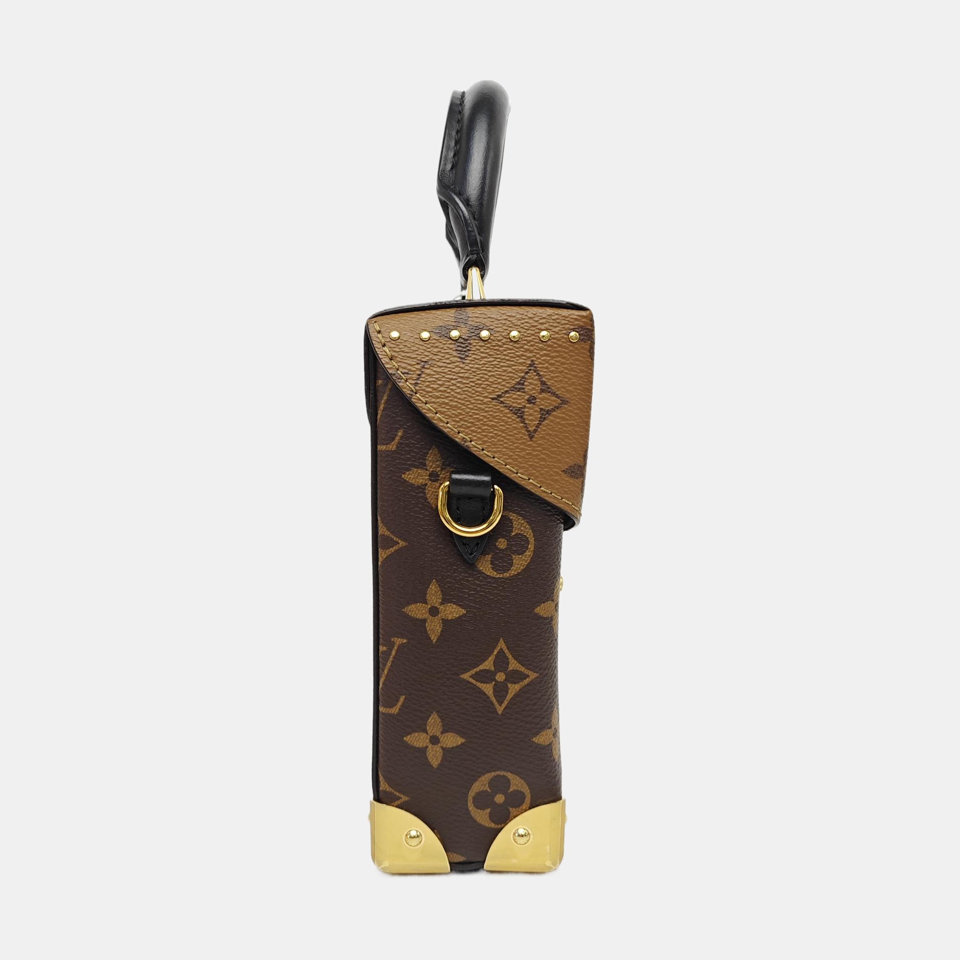 CAMERA BOX Monogram Coated Canvas Brown