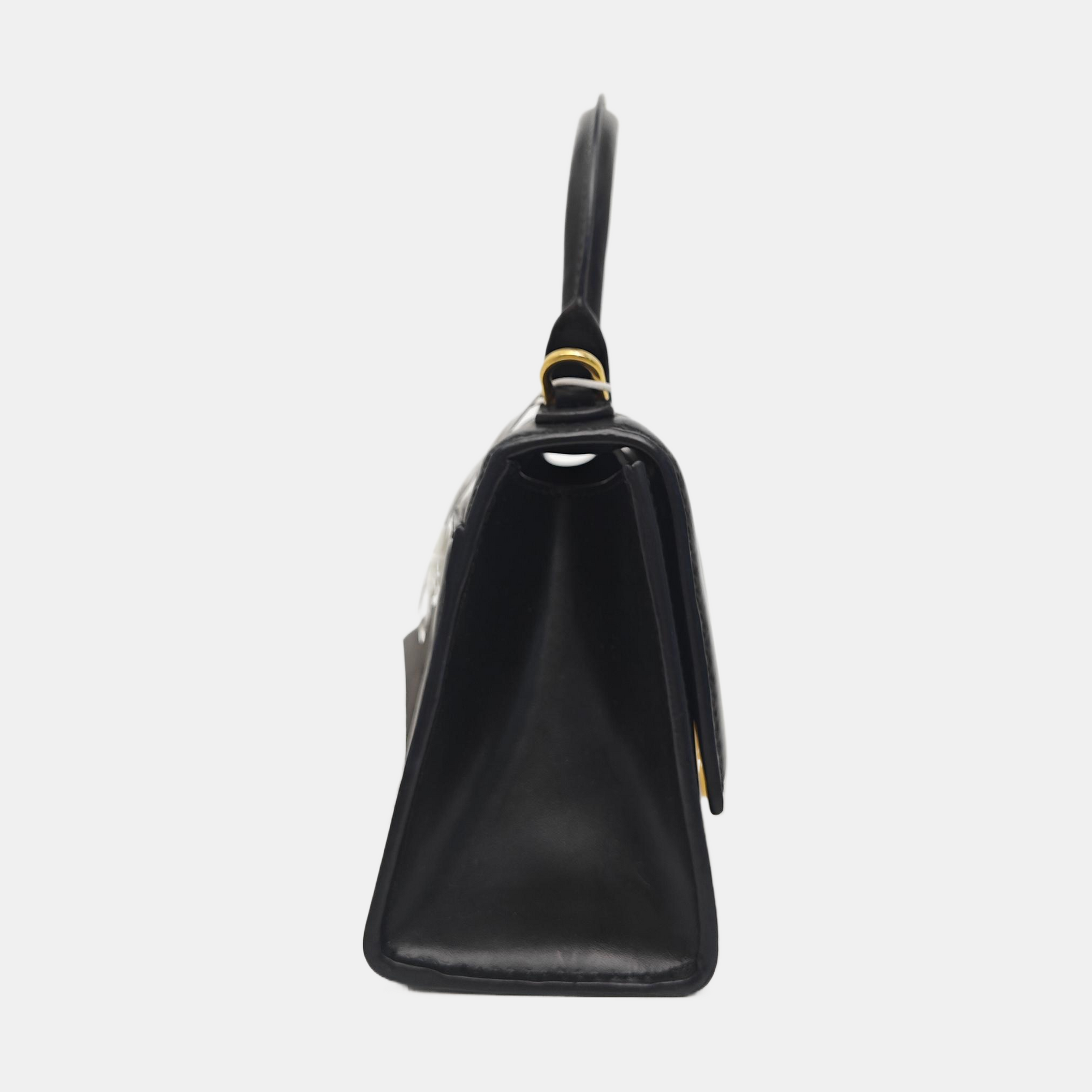 Hourglass XS Calfskin Black