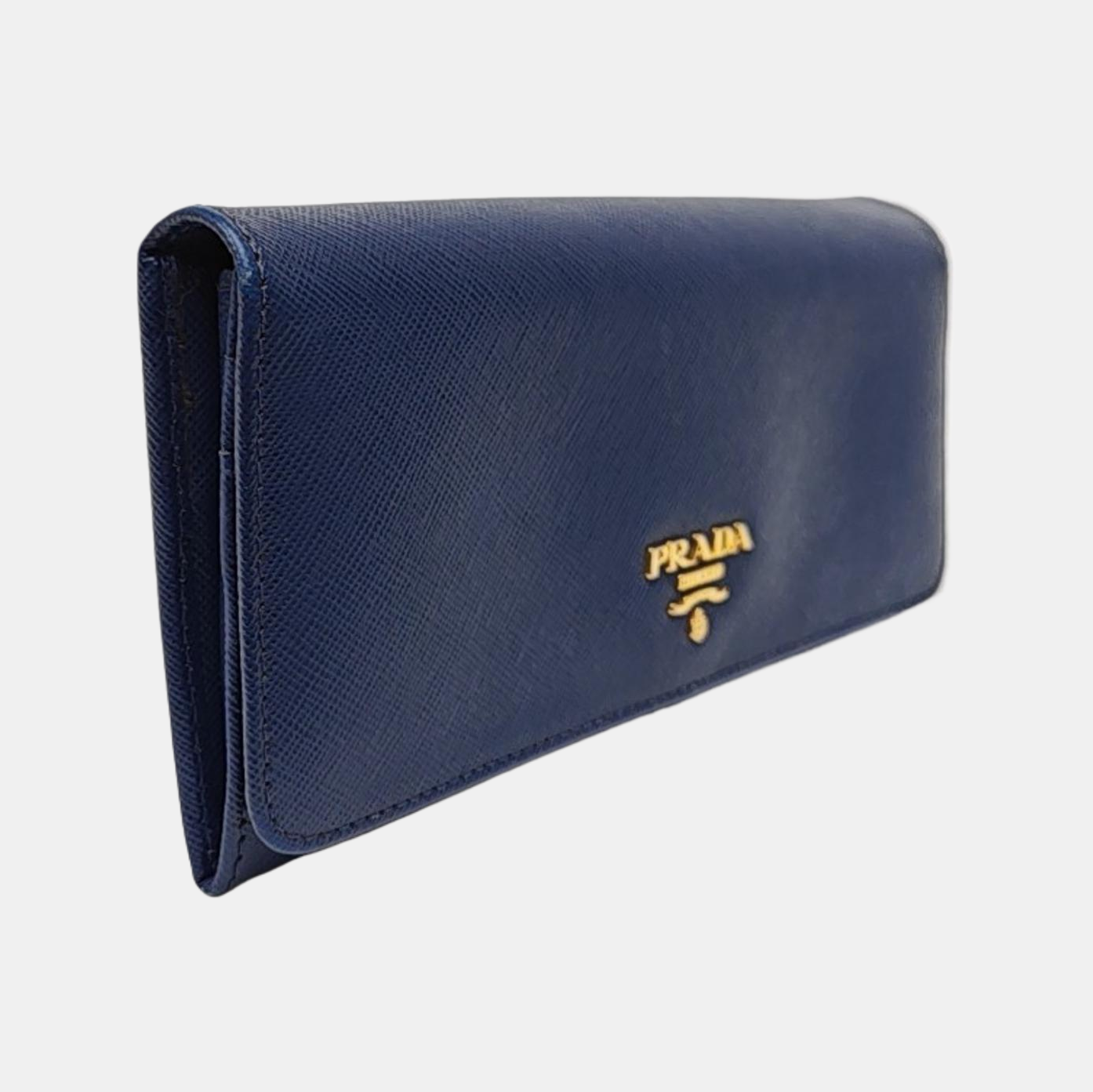 Mini Bag Saffiano Calfskin Blue Wallet