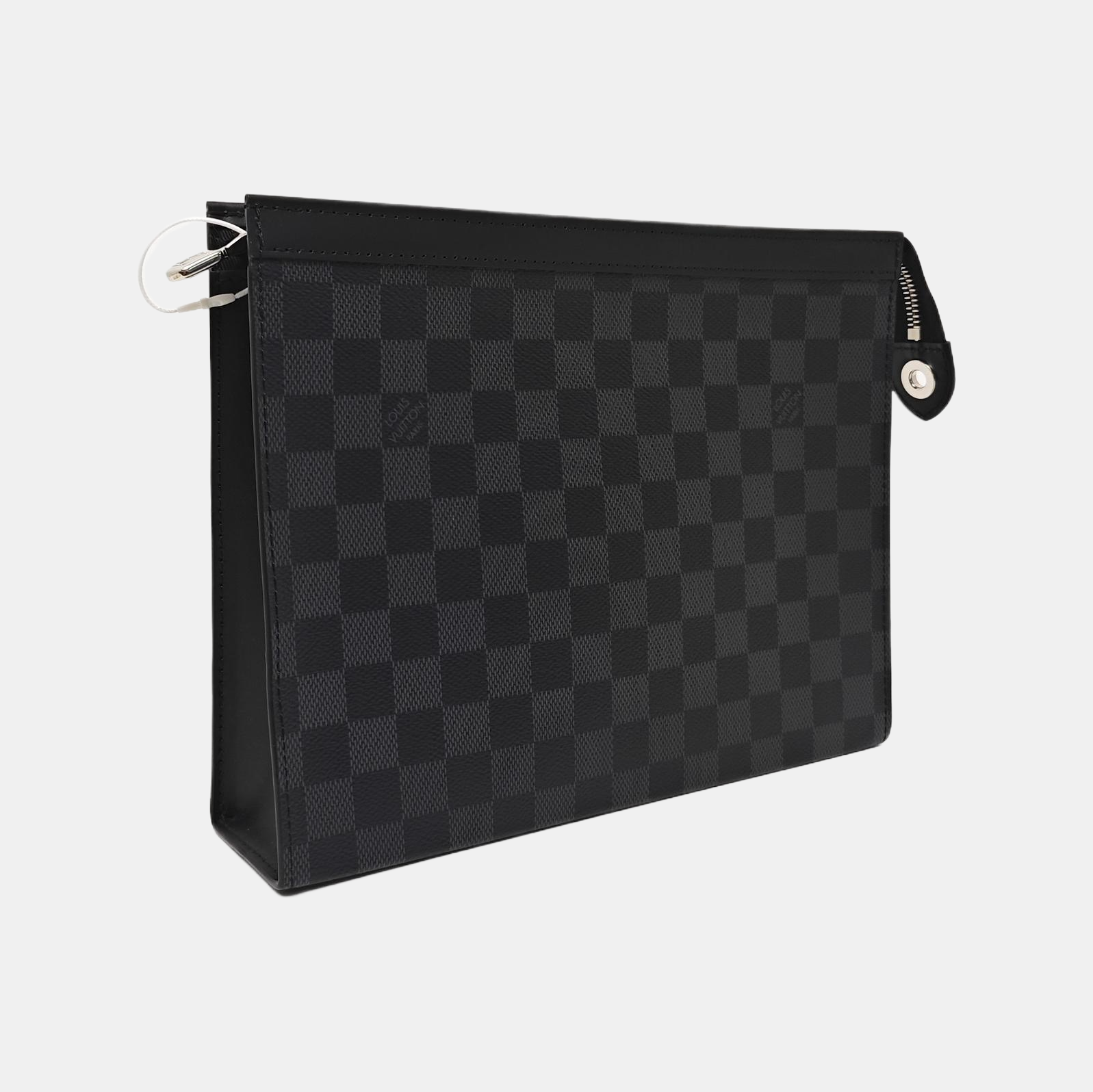 Pochette Voyag MM Damier Graphite Coated Canvas Gray