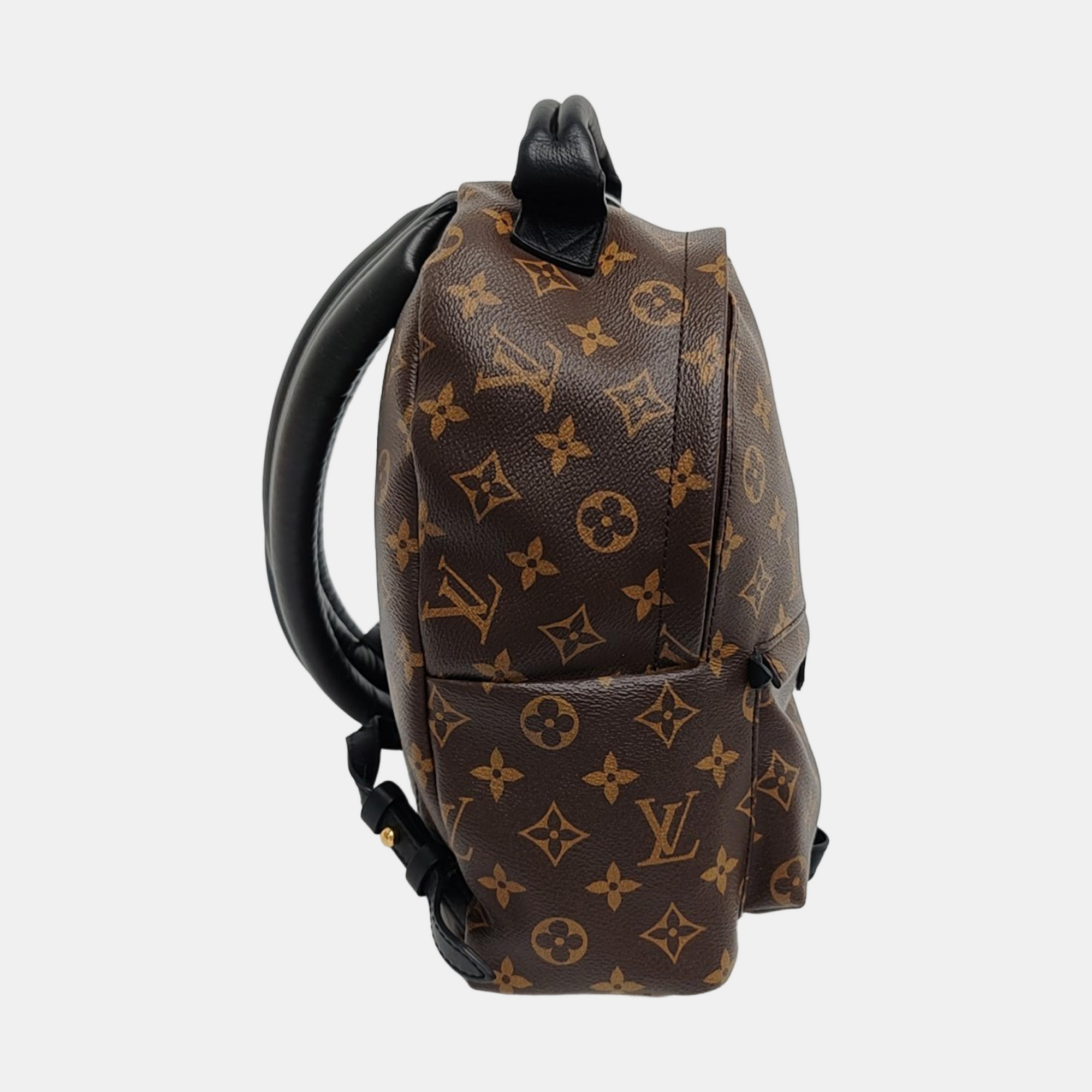 Authenticated pre-owned  PALM SPRINGS PM Monogram Coated Canvas Brown - Backpack at Looply