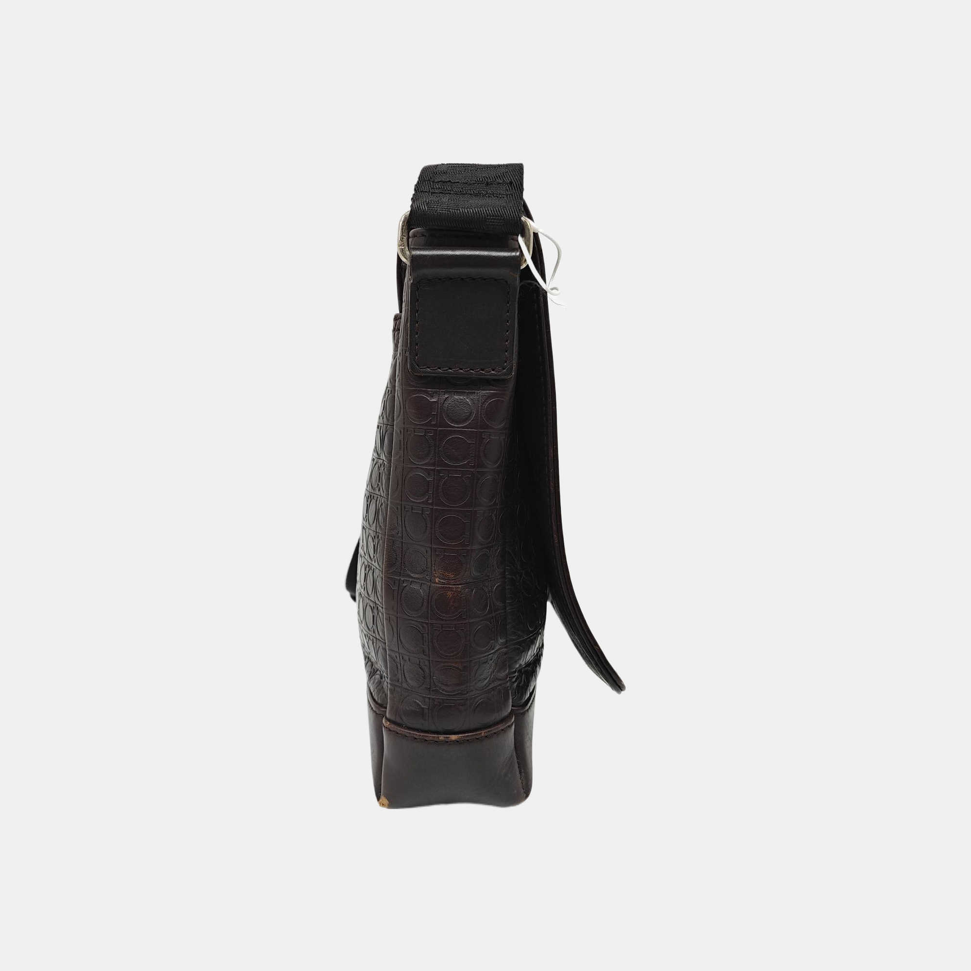 Calfskin Shoulder Bag Brown