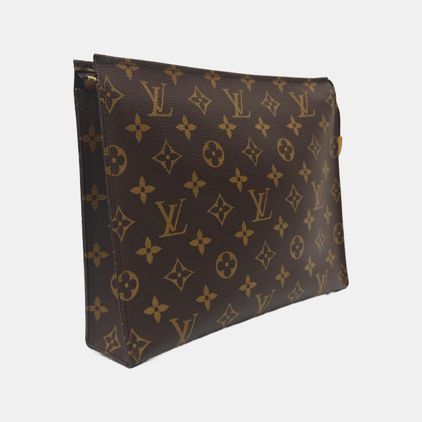 TOILET POCKET 26 Monogram Coated Canvas Brown