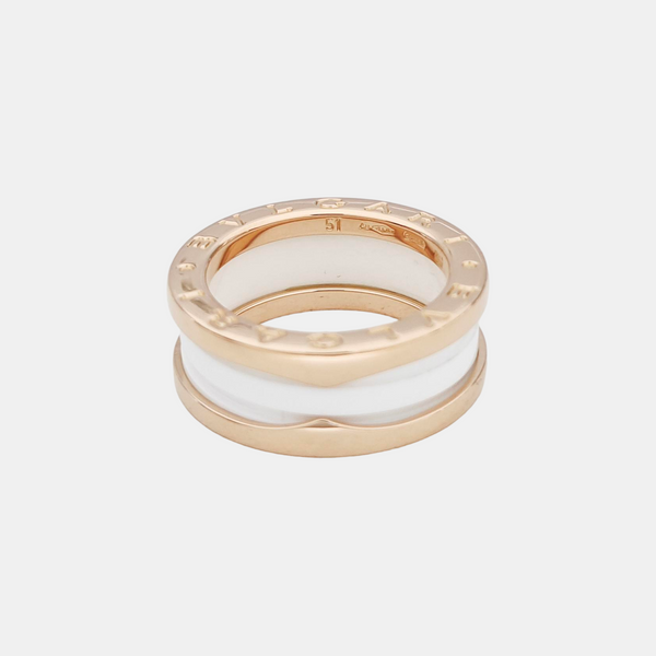 B.ZERO1 18k Rose Gold Ring EU 51