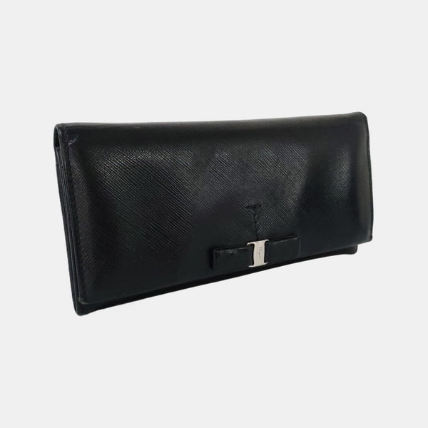 Vara Calfskin Black Wallet