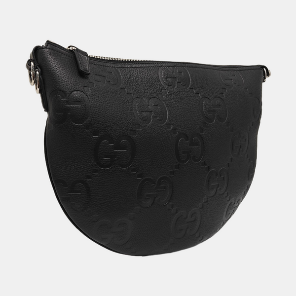 Monogram Calfskin Shoulder Bag Small Black