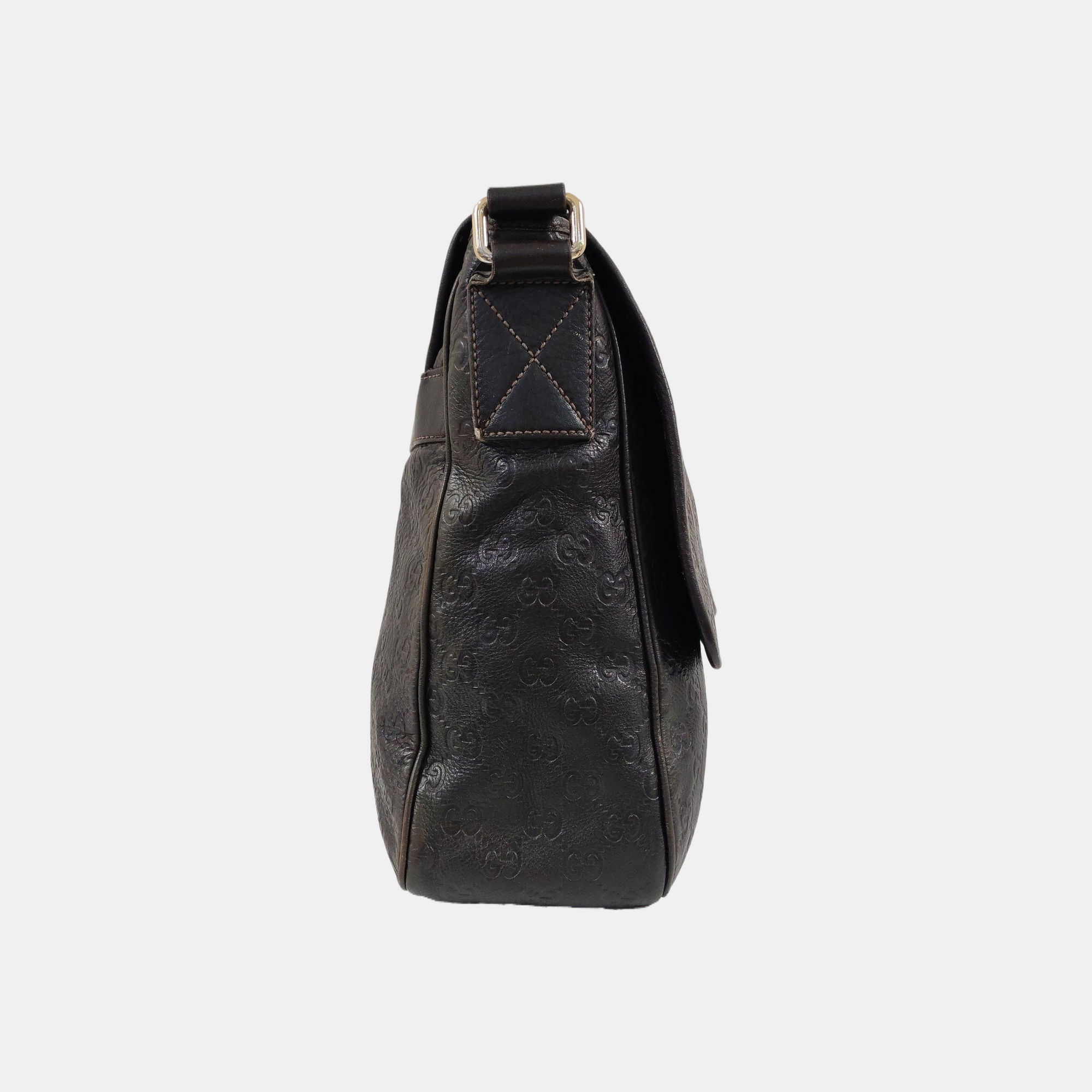 GG Imprime Monogram Calfskin Brown