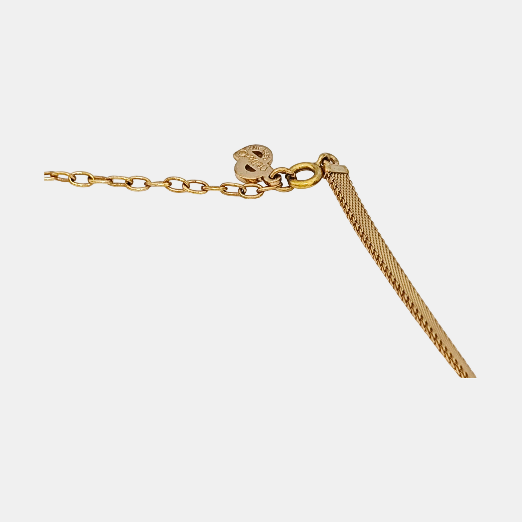 Petit CD Metal Gold Necklace