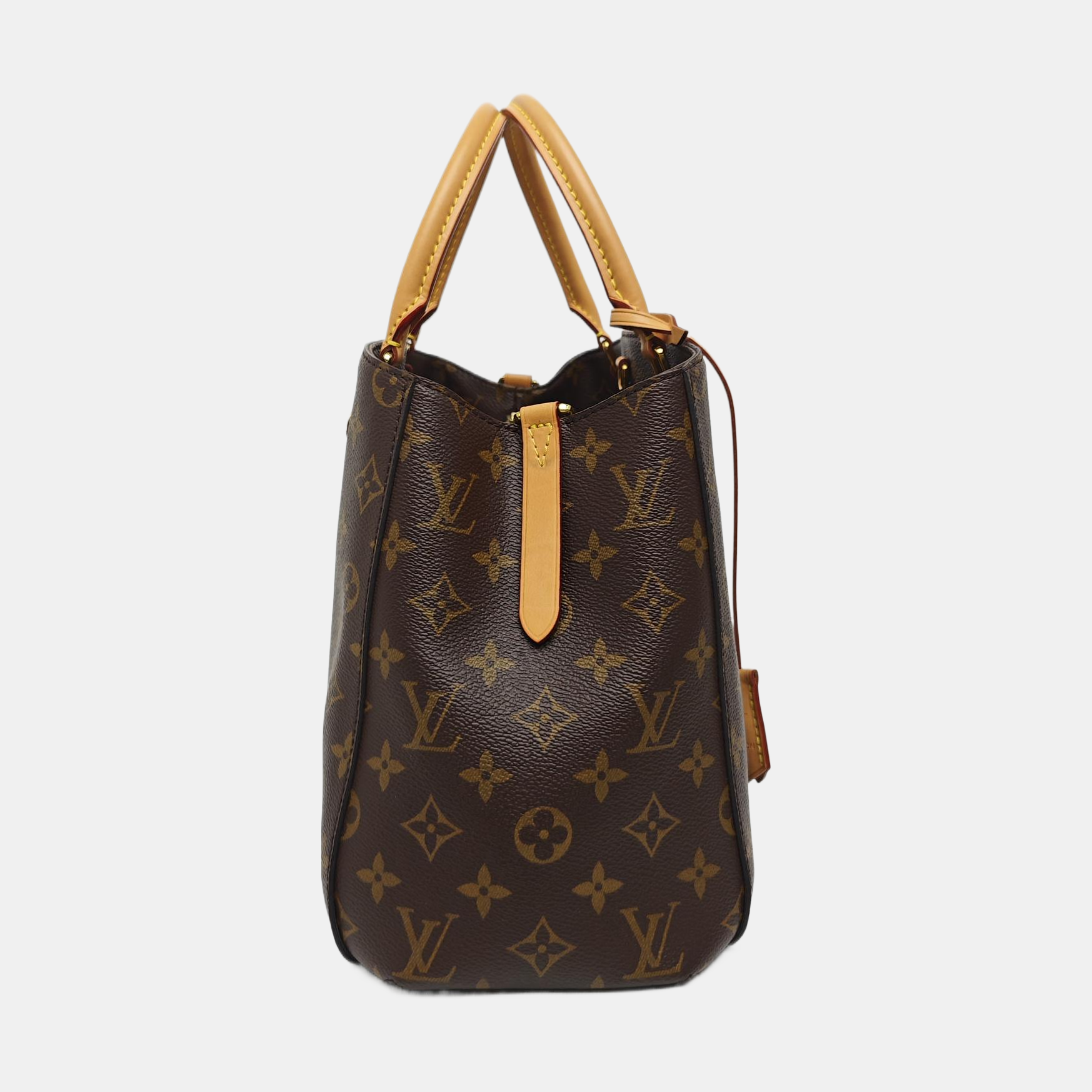 MONTAIGNE Monogram Coated Canvas Brown