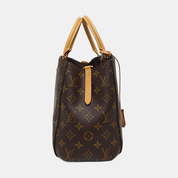 MONTAIGNE Monogram Coated Canvas Brown