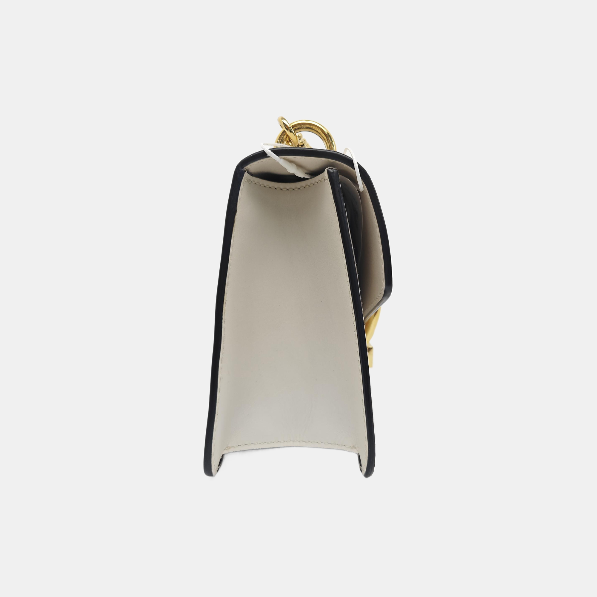 Sylvie Mini Calfskin White