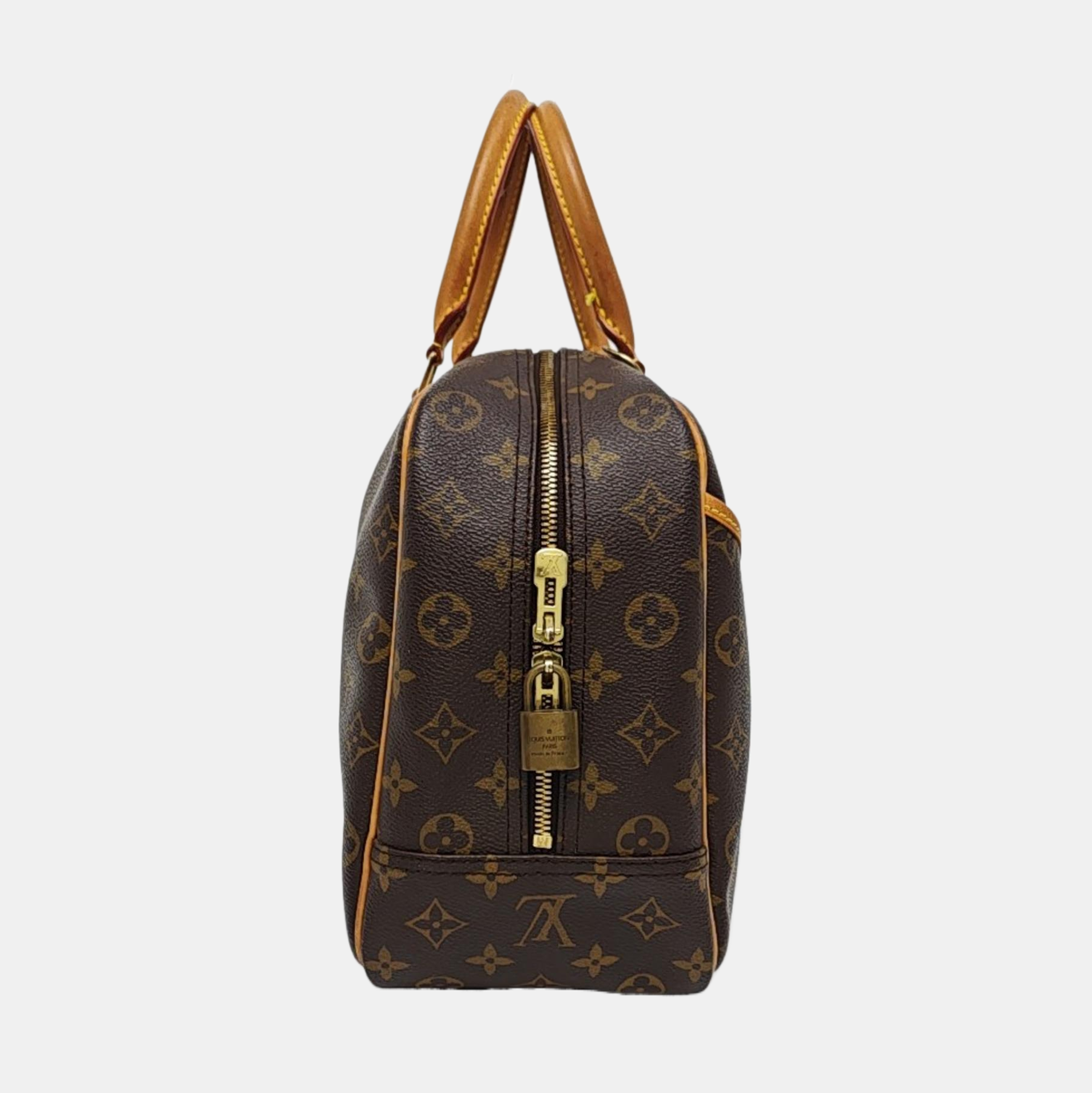 DEAUVILLE Monogram Coated Canvas Brown