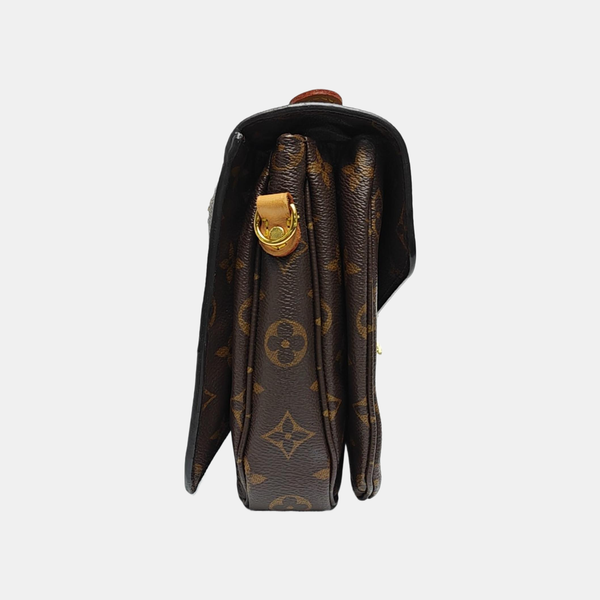 MÉTIS MM Monogram Coated Canvas Brown
