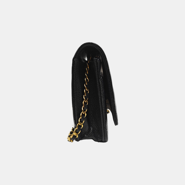 WOC Quilted Grained Calfskin Black