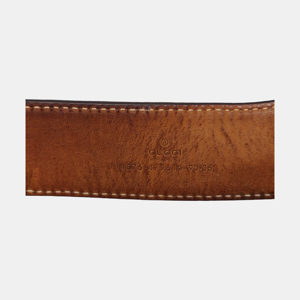 Leather Belt Gold