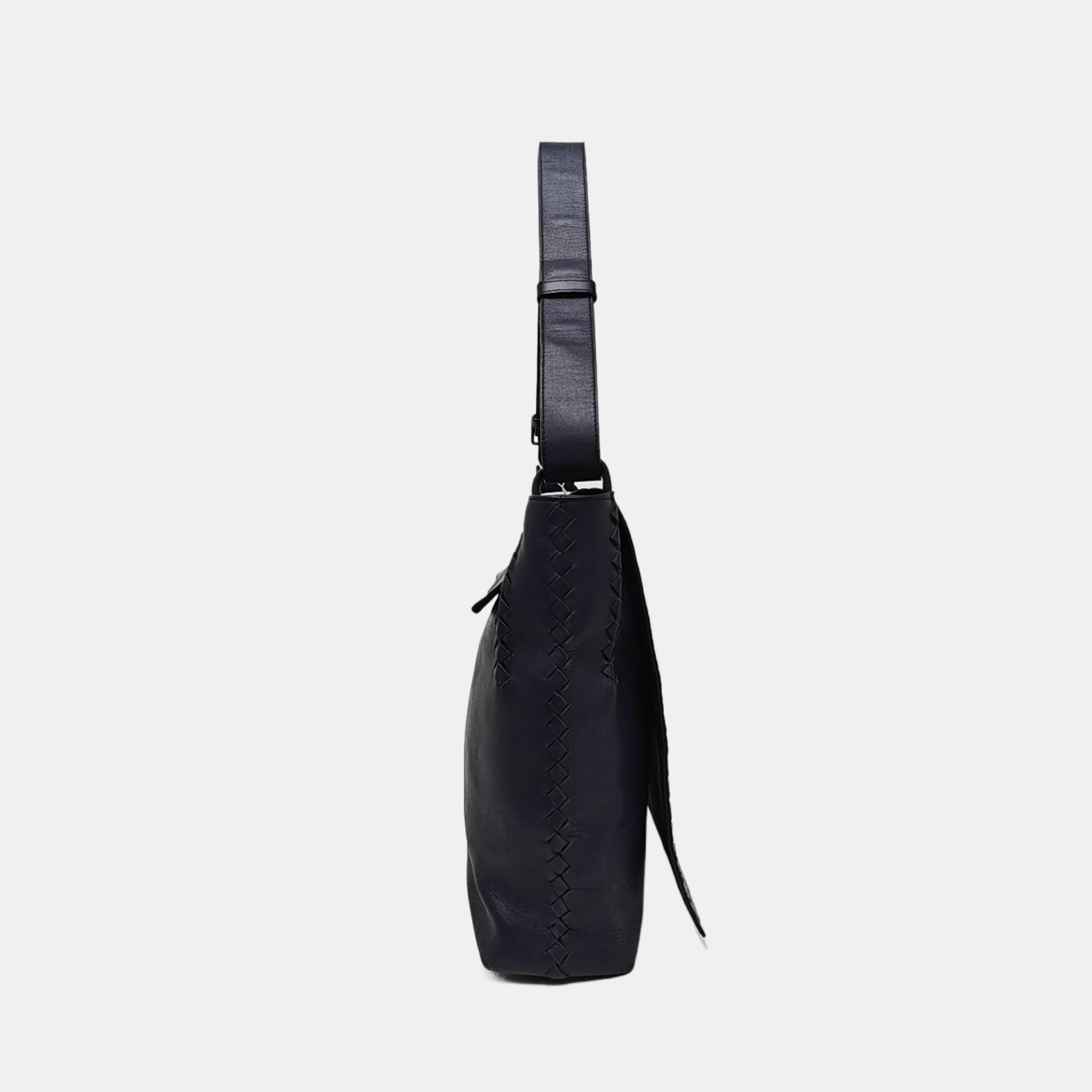 Calfskin Shoulder Bag Blue