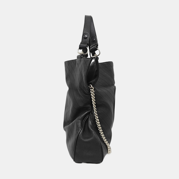 Blondie Medium Quilted Calfskin Black