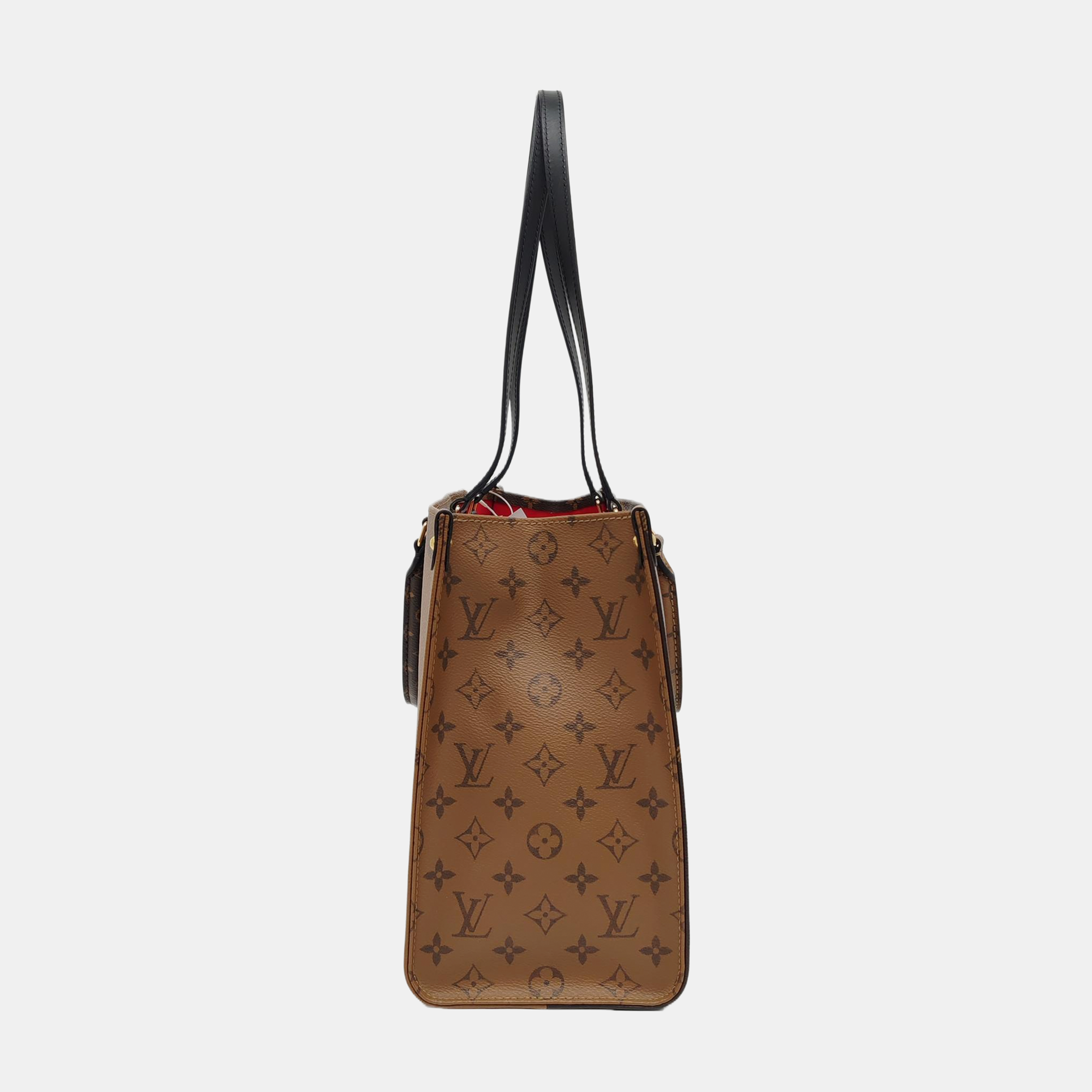 ONTHEGO MM Monogram Coated Canvas Brown