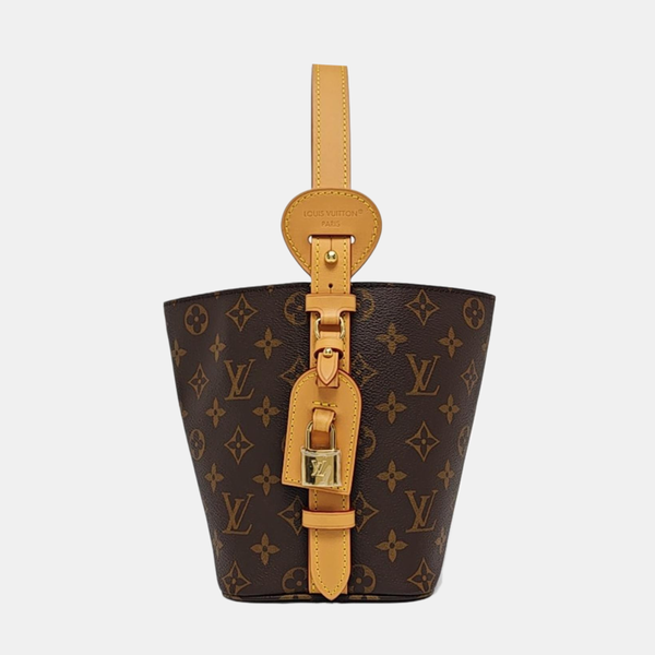 ALL IN BB Monogram Coated Canvas Brown