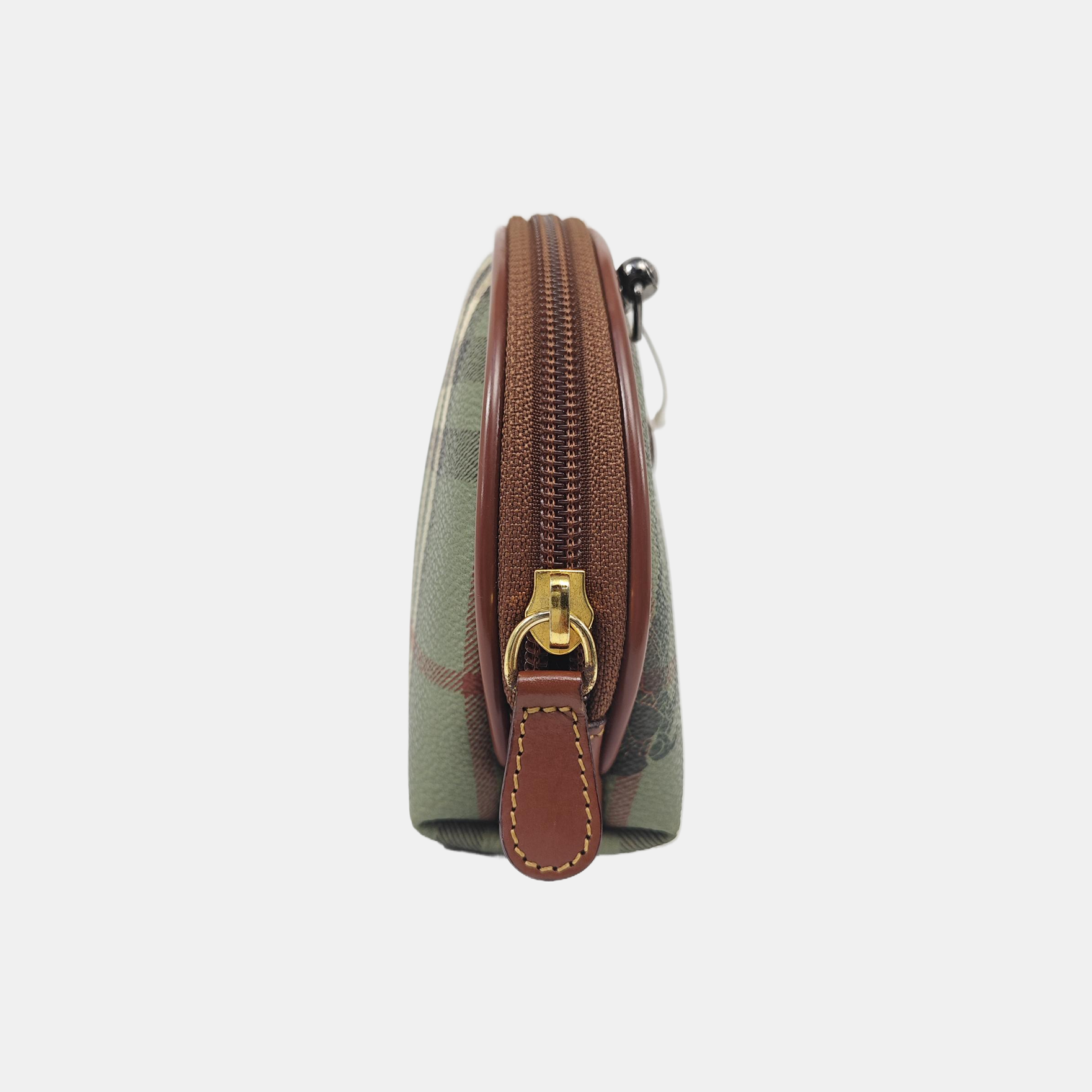 Coated Canvas Shoulder Bag Green