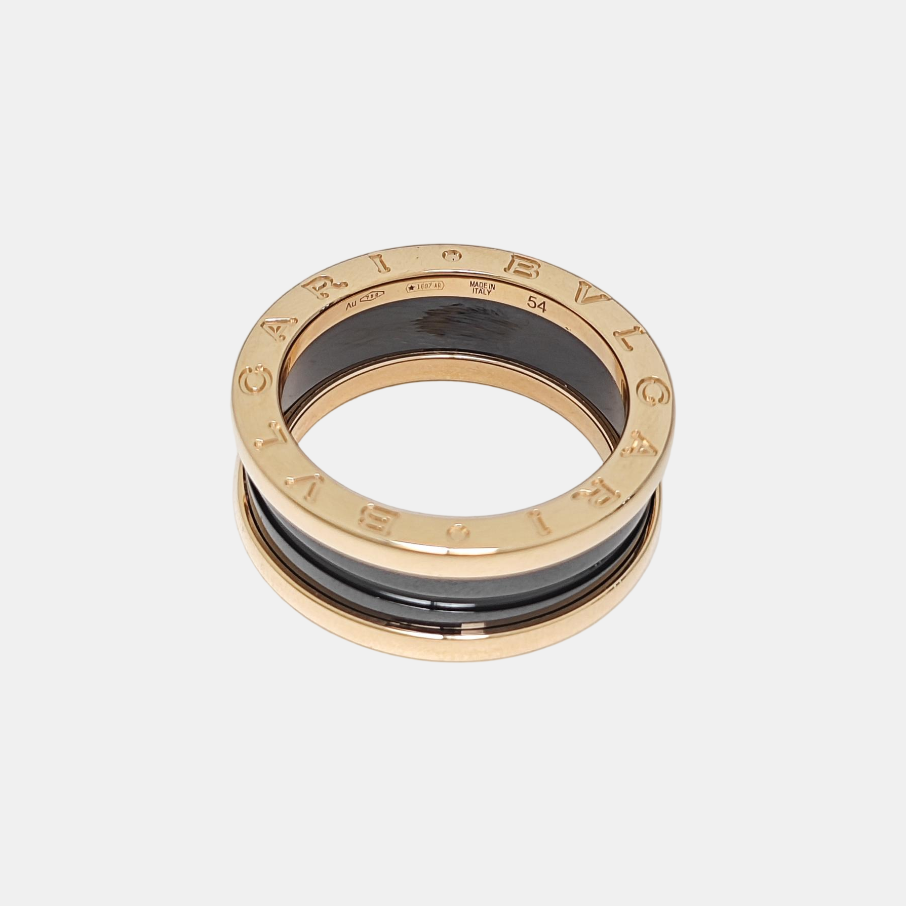 B.ZERO1 18k Rose Gold Ring EU 54