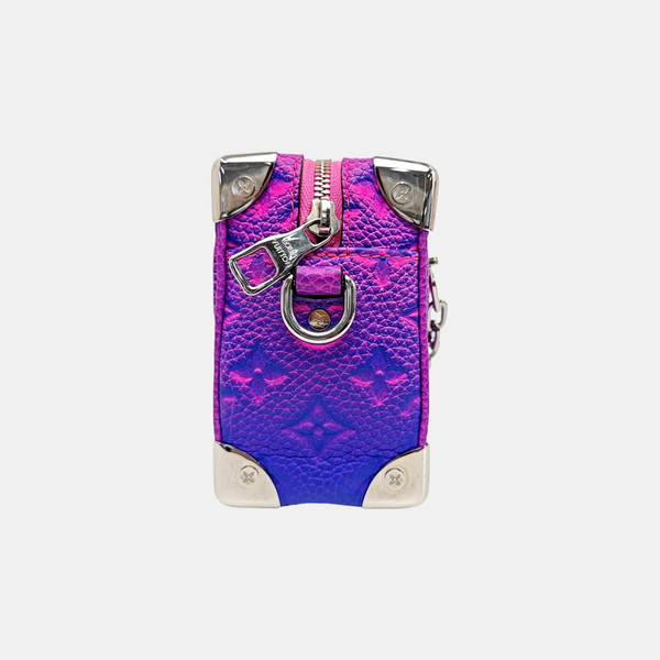 SOFT TRUNK Mini Calfskin Blue