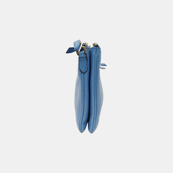Calfskin Shoulder Bag Blue