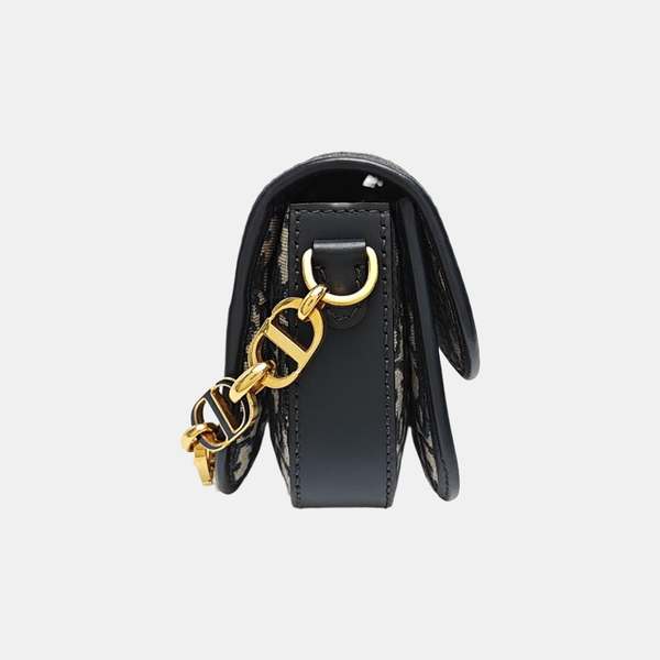 Oblique Canvas Shoulder Bag Blue