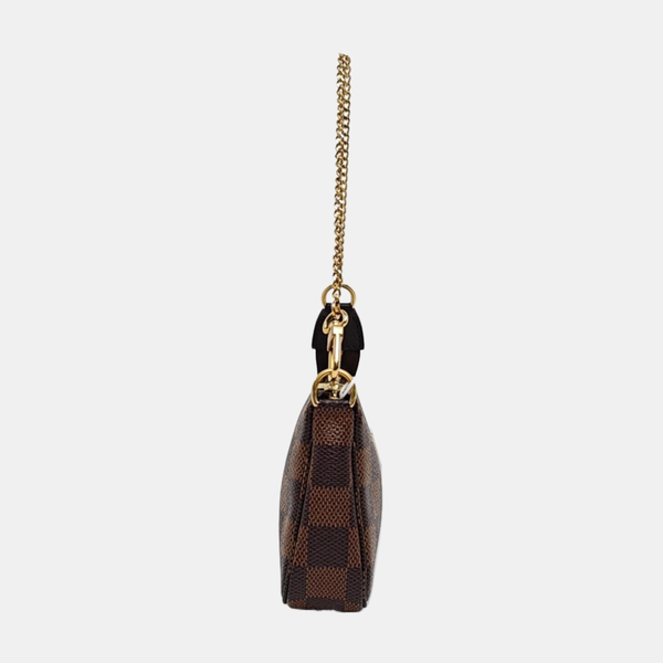 ACCESSOIRES Mini Damier Ebene Coated Canvas Brown