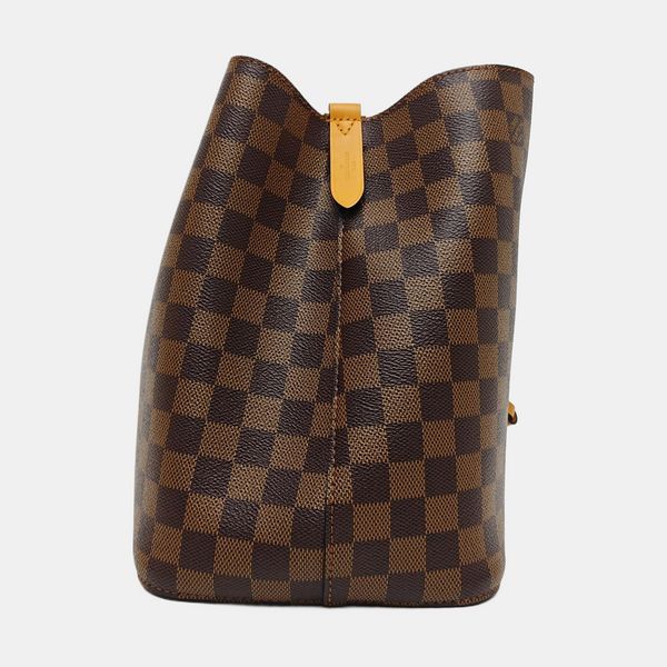 NÉONOÉ MM Damier Ebene Coated Canvas Brown