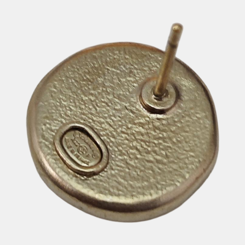 Metal Gold Stud Earrings