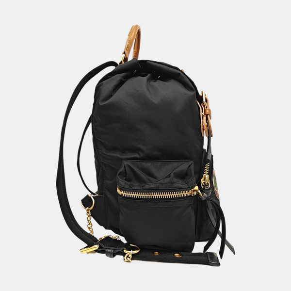 The Rucksack Medium Nylon Black