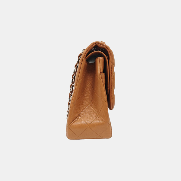 CLASSIC FLAP Jumbo Quilted Grained Calfskin Yellow