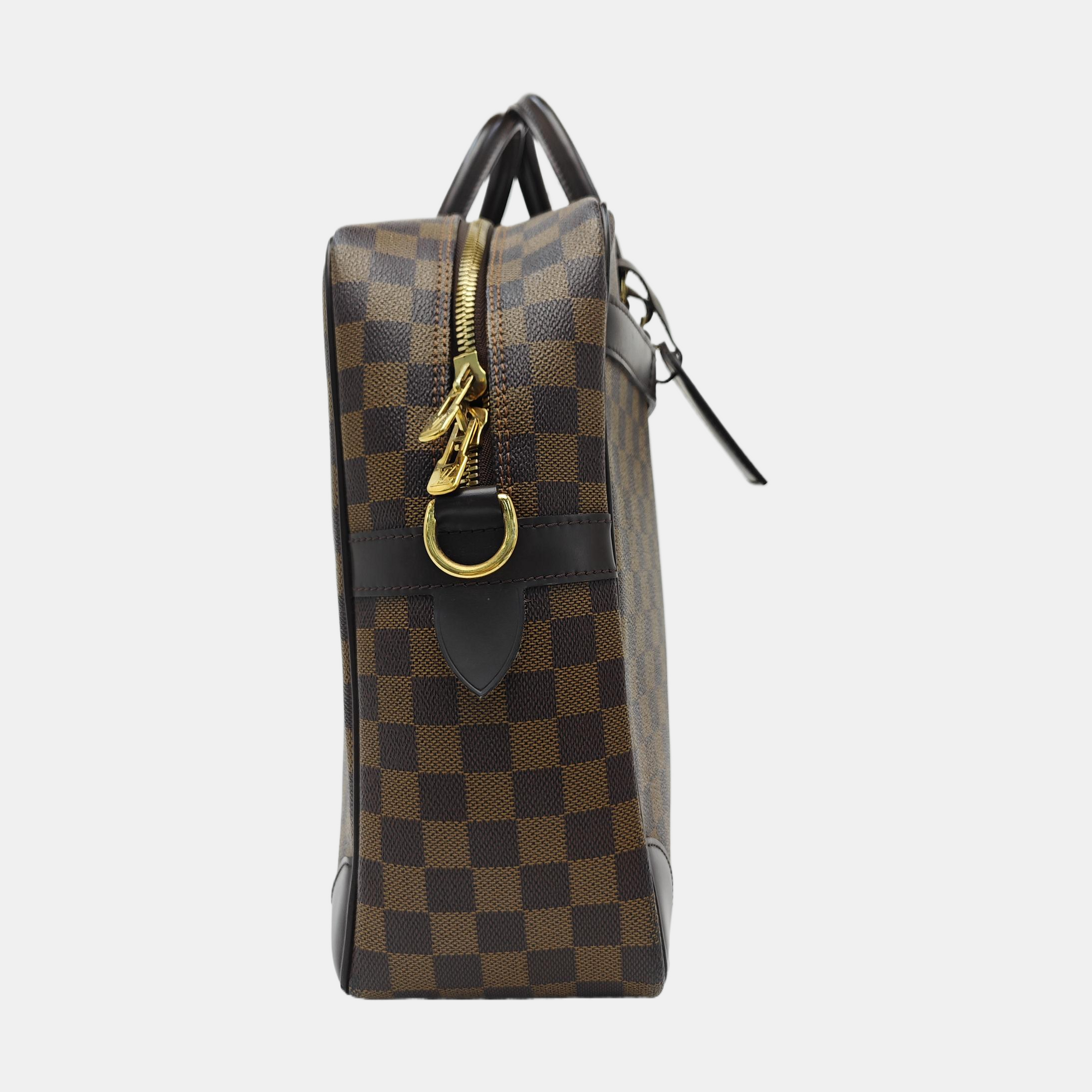 PORTE-DOCUMENTS GM Damier Ebene Coated Canvas Brown