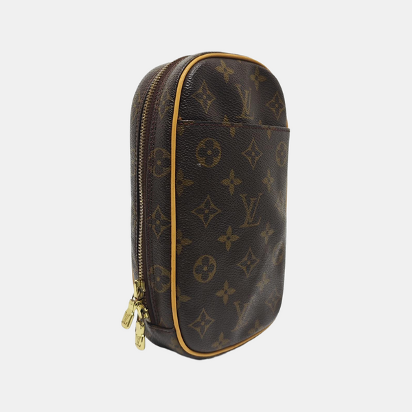 GANGE Monogram Coated Canvas Brown