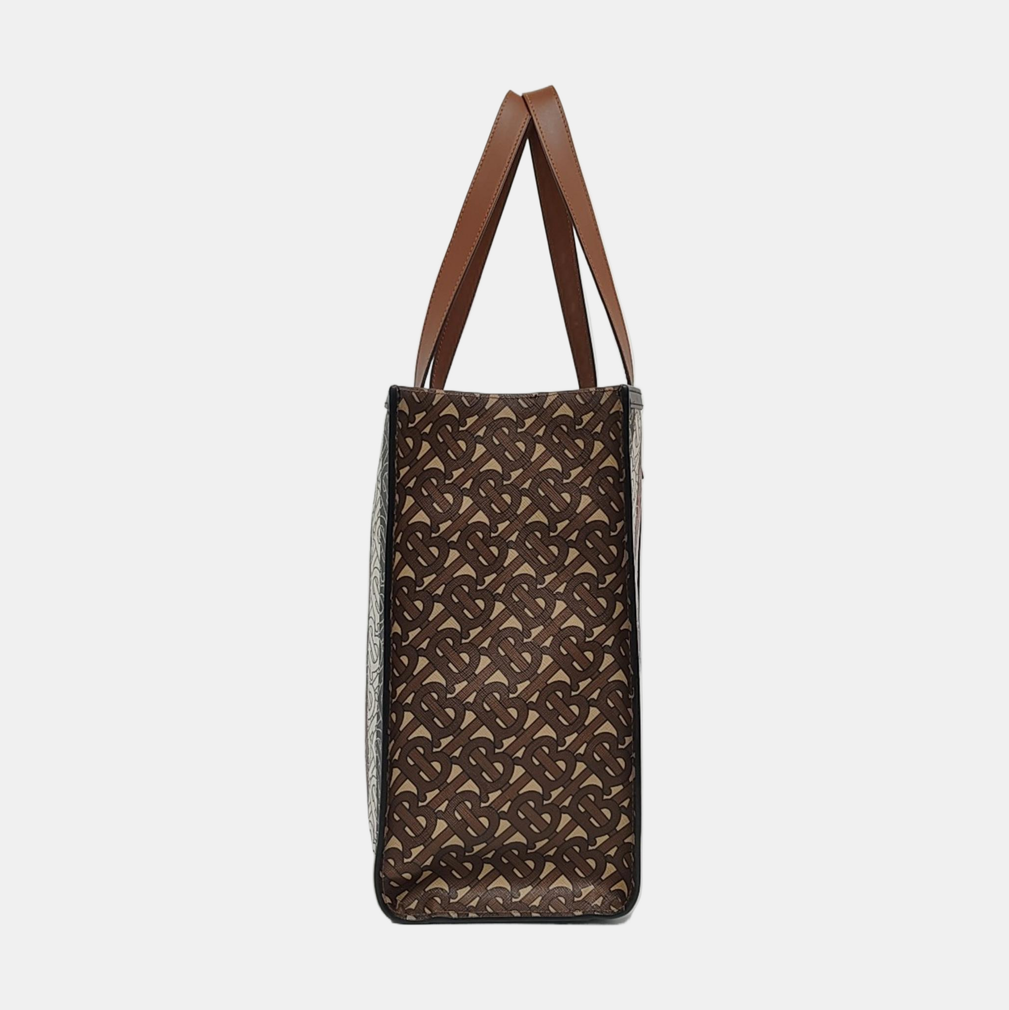 MONOGRAM Small Coated Canvas Brown