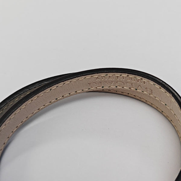 SERPENTI Leather Green Bangle
