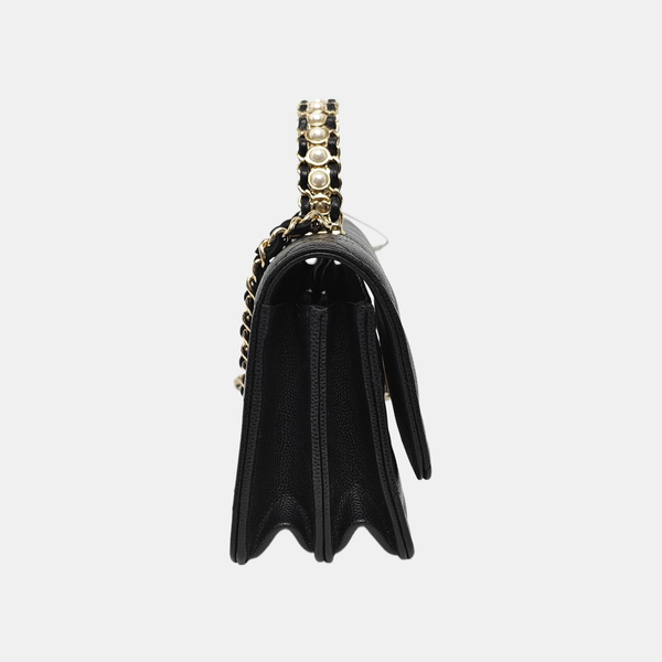 WOC Quilted Grained Calfskin Black